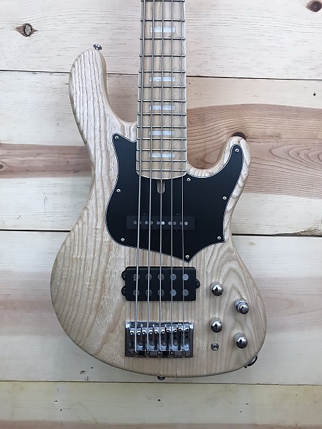 Cort GB75 OPN 5-String Bass Open Pore Natural image 1