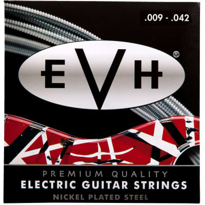 1 Set EVH Premium Quality Nickel Plated Steel Guitar Strings 9-42 for sale