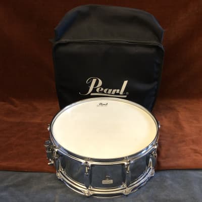 Pearl Steel Shell 14" x 5.5" Snare Drum w/ Gig Bag image 1
