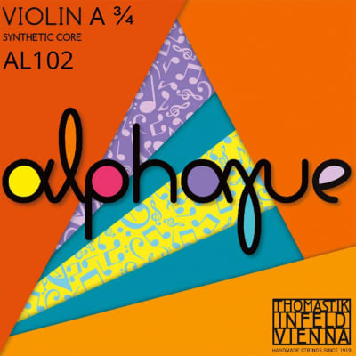 Thomastik-Infeld AL02 3/4 Alphayue Aluminum Wound Synthetic Core 3/4 Violin String - A (Medium)