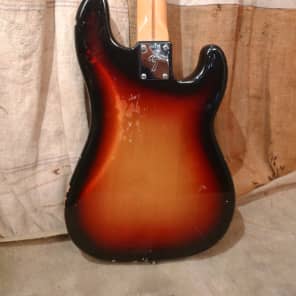 Fender Precision Bass Lefty 1974 Sunburst image 7