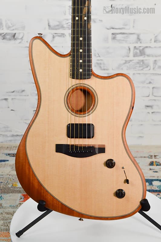 New Fender® American Acoustasonic Jazzmaster Acoustic Electric Natural image 1