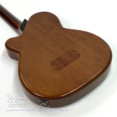 Sand Guitars Custom Sand guitar Abalone Trim Mahogany without Sound Hole -Free Shipping! image 6