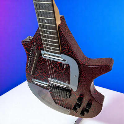 Brand New Danelectro Coral Electric Sitar – Red Crackle | 6+13 Strings | Lipstick Pickups | Gotoh Bridge image 13
