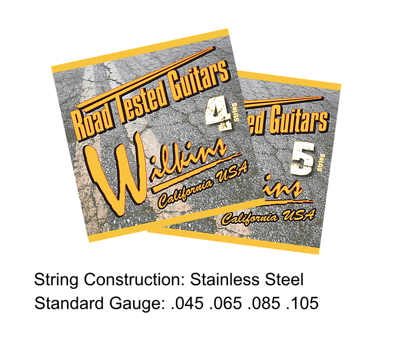 Wilkins RoadTested 4 string bass strings - Stainless Steel / Standard Gauge image 1
