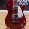 Gretsch G5426 Jet Club Electric Guitar Firebird Red Top with Black Back and Sides