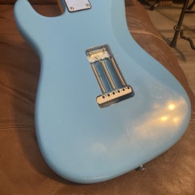 Partscaster Stratocaster Nitro Baby Blue - Fender Pure Vintage 65 Pickups - Canadian Maple Neck image 3