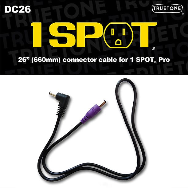 Truetone DC26 26" 1 Spot Pro Pedal Power Cable Purple 5.5 x 2.1mm image 1