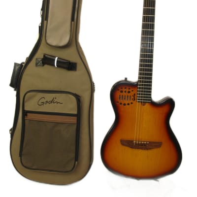 1998 Godin Multiac Nylon Acoustic Electric Guitar, Sunburst w/ Bag for sale