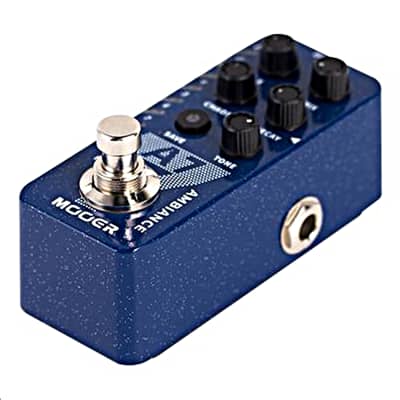 Mooer A7 Ambient Reverb New Micro Series Guitar Effects Pedal  Blue image 2