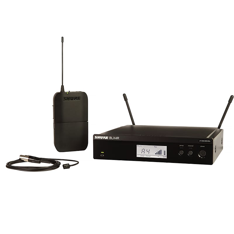 Shure BLX14R/W93 Lavalier Clip-On Wireless Microphone System J10 (584-608 MHz) image 1