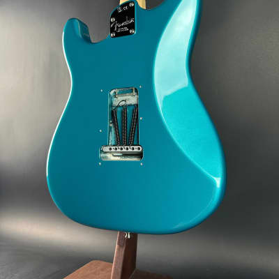 Used 2018 Fender American Elite Strat HSS Shawbucker QMT Aqua Marine Metallic w/Case TSU20642 image 12