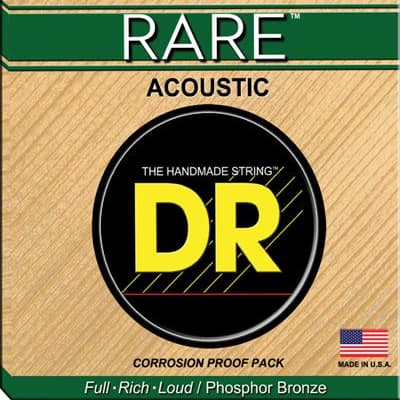 DR RARE™ - Phosphor Bronze Acoustic Guitar Strings: 12-String Extra Light 10-48