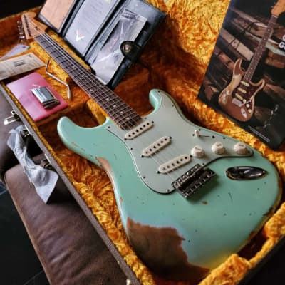 Fender Stratocaster 1962 Custom Shop '62 - Heavy Relic Surf Green image 5