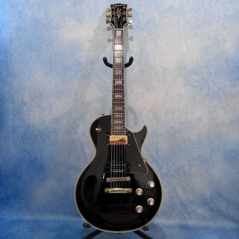 Greco ブラック レスポールスタイル ギター Greco EGW-85 1991 Black Les Paul Custom Light Made in Japan