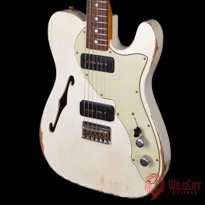 Fender Custom Shop Masterbuilt Greg Fessler 1968 Tele Thinline Relic Olympic White Used image 10