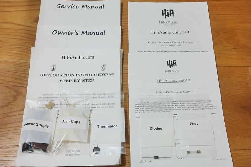 Fisher SA300 restoration kit filter capacitor repair rebuild fix  			