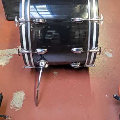 Classic 1970s Ludwig Smoke Vistalite 14 x 22" Bass Drum - Looks Really Good - In Your Face Tone! image 4