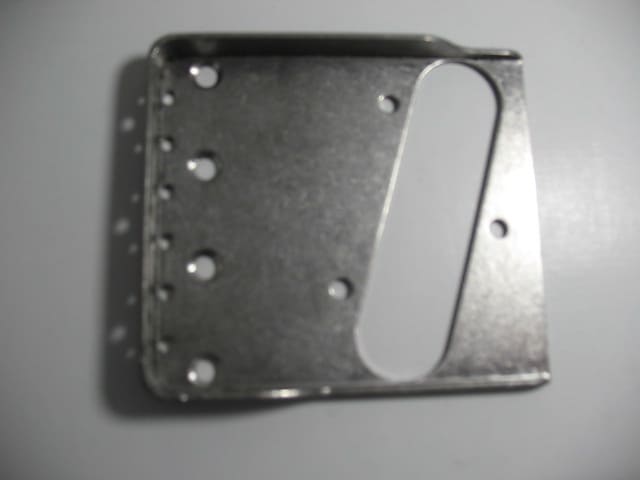 Logan 304 Stainless Steel modified  bridge plate 2019 Raw Stainless Steel image 1