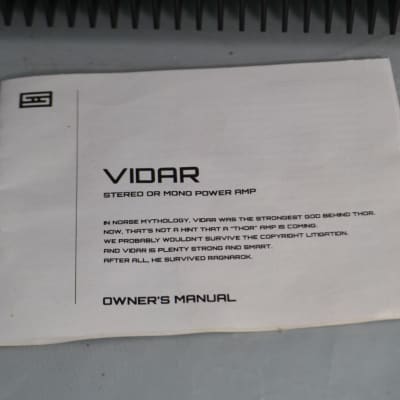 Schiit Vidar Power Amplifier Original Boxed image 12