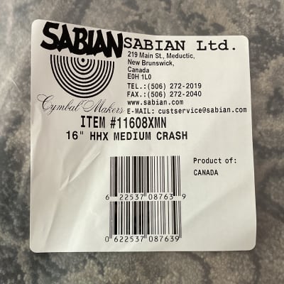 Sabian 16” HHX Medium Crash #11608XMN image 6