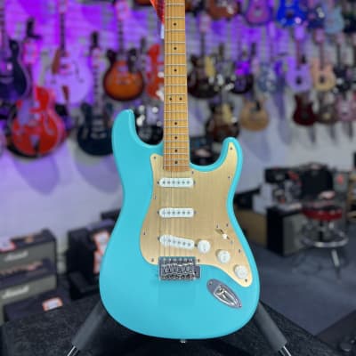 Squier 40th Anniversary Stratocaster Electric Guitar, Vintage Edition - Satin Seafoam Green! 396 GET PLEK’D! image 2