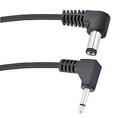 Voodoo Lab PPMIN-R Standard Polarity (Tip Positive) Right Angel 3.5mm Mini Plug Cable image 1