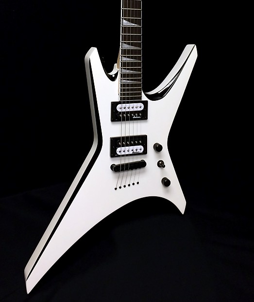 Jackson JS32T Warrior Electric Guitar - White w/ Black Bevels