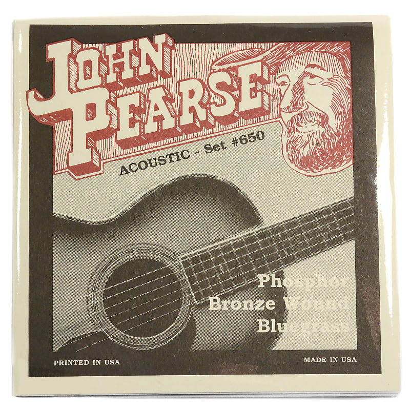 John Pearse Acoustic Strings Phosphor Bronze Bluegrass 12-56 image 1