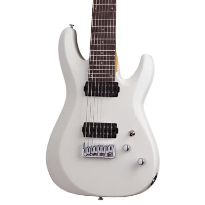 Schecter Guitar Research C-8 Deluxe Eight-String Electric Satin White image 1
