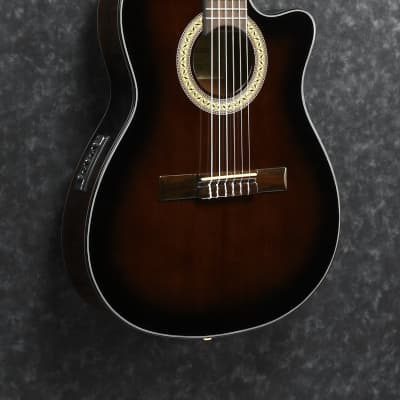 Ibanez GA35TCE-DVS Classic Guitar + Preamp, 6 String Dark Violin Sunburst High Gloss image 1