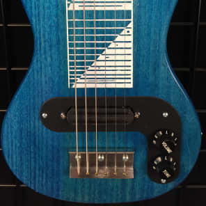 Morrell Joe Morrell Pro Series 6-String Lap Steel Guitar Transparent Blue USA image 2