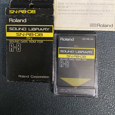 Roland Sound Library  SN-R8-08 DRY 1990s - Black image 1