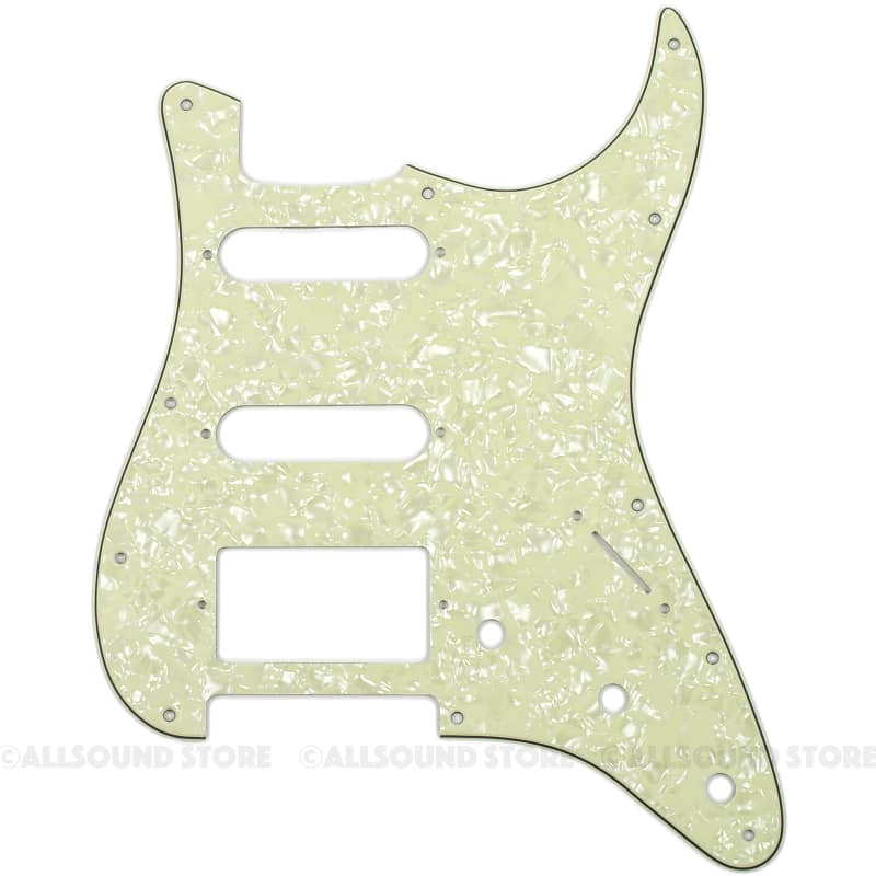 3-ply Mint Green Pearloid Pickguard for Fender Stratocaster Strat USA MIM HSS /SSH 11-Hole Humbucker image 1