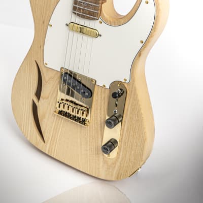 Mithans Guitars T'leafes (roasted maple) boutique electric guitar image 4