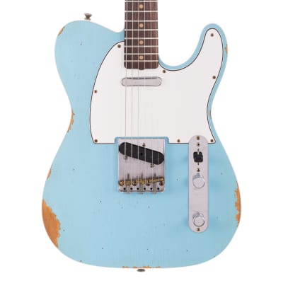 Fender Custom Shop 1960 Bound Telecaster Relic, Lark Custom - Daphne Blue (736) image 1