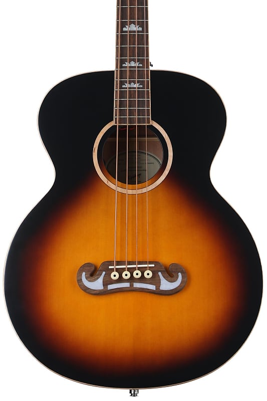 Epiphone El Capitan J-200 Studio Acoustic-electric Bass Guitar - Aged Vintage Sunburst image 1