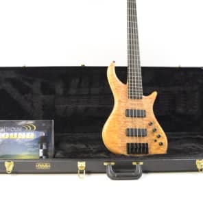Pedulla Nuance 5 String Electric Bass Guitar - Natural w/Case | Reverb