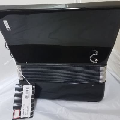 Hohner Bravo II 48 Bass Black Piano Accordion Acordeon +GigBag, Straps, Shirt  Authorized Dealer image 8