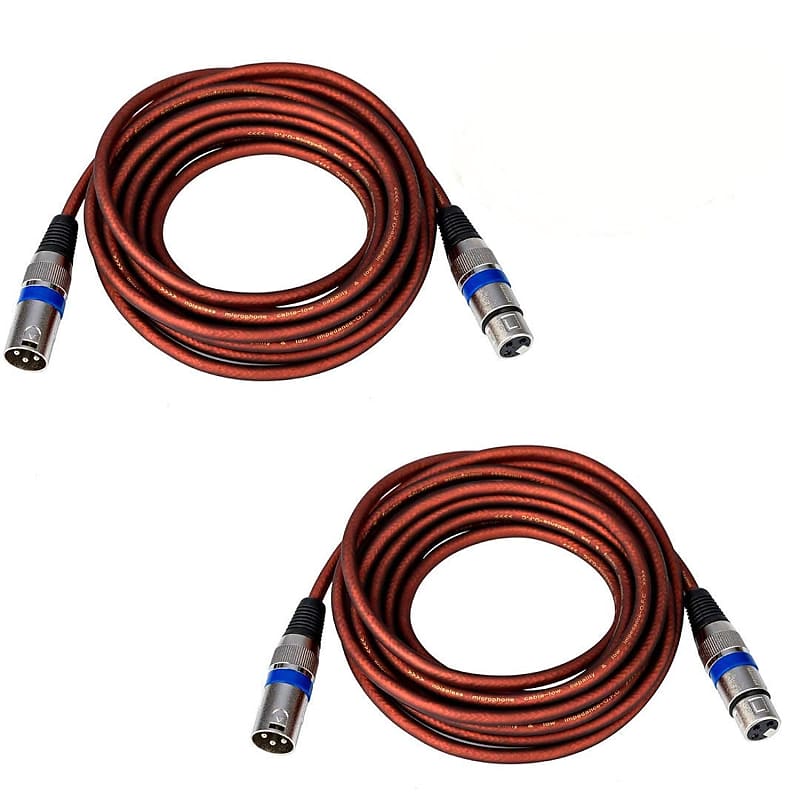  Cable Matters 2-Pack Premium XLR to XLR Cables, XLR Microphone  Cable 10 Feet, Oxygen-Free Copper (OFC) XLR Male to Female Cord, Mic Cord,  XLR Speaker Cable, Black : Musical Instruments