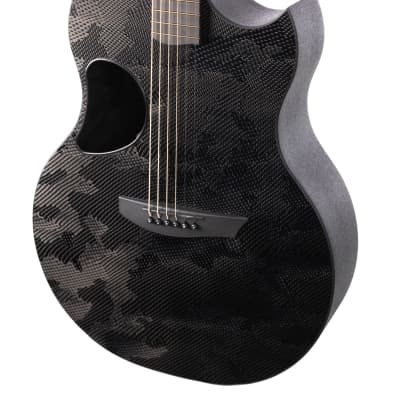 McPherson Sable Carbon Fiber Guitar with CAMO Top and Black Hardware image 7