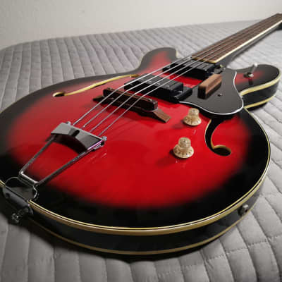 *MINT* 1968-1970 Univox Bass (Matsumoku Japan) - Red Burst image 3