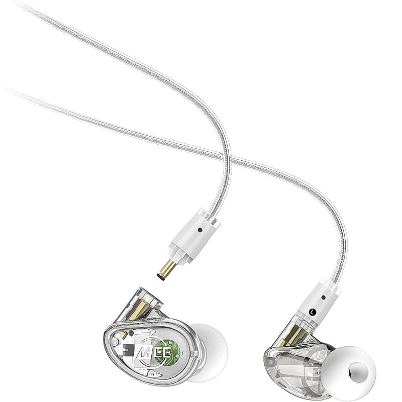 MEE MX2 PRO Hybrid Dual-Driver In-Ear Monitors, Clear | Reverb