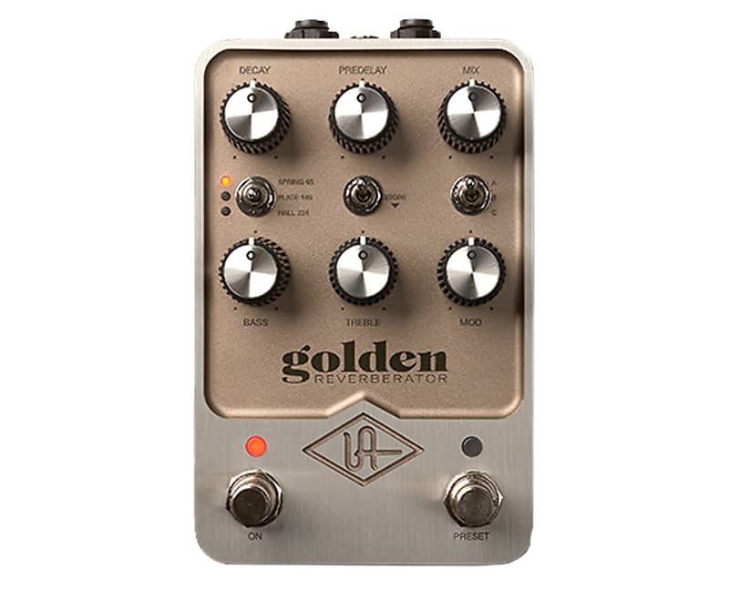 Universal Audio UAFX GOLD Golden Reverberator/Reverb Stereo Effects Pedal image 1