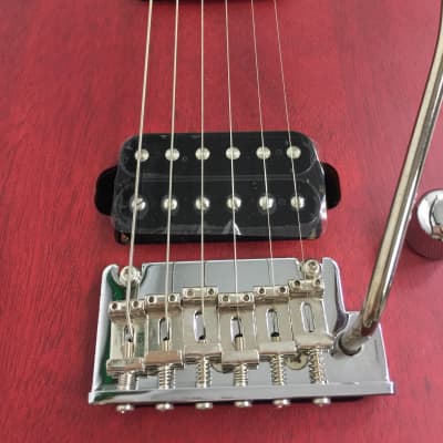 Kapok KATLSRD Thinline Merlot Red HTL Electric Guitar, Coil Split Humbuckers image 4