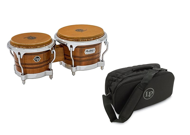 LP Richie Gajate-Garcia Signature Series Bongos + LP Deluxe Padded Bongo Bag