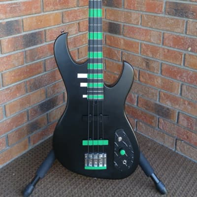 Washburn M-10 Bass Flat Black / Vinnland Green Peter Steele | Reverb