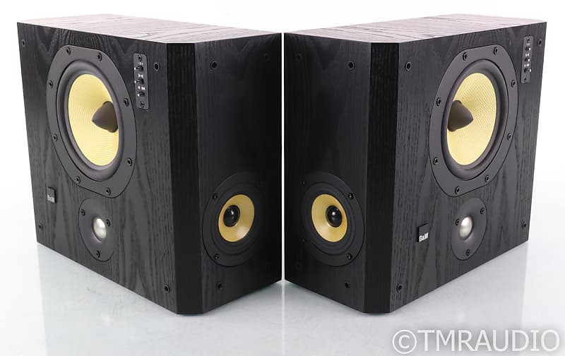 B&W DS7 On-Wall / Surround Speakers; DS-7; Black Ash Pair | Reverb