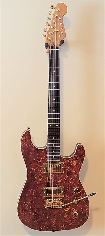 Custom Designed & Crafted Strat Style Serial #038 2023 w/Tortoise Shell Celluloid Covering image 1