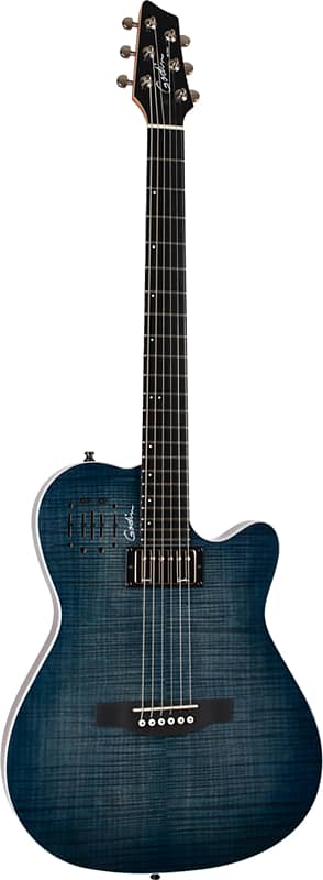 Godin A6 Ultra Thinline Acoustic-Electric Guitar, Flame